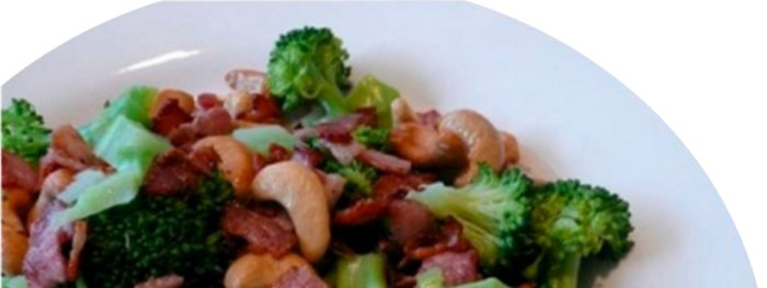 Broccoli-Bacon-Cashew